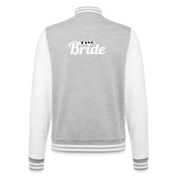 The Bride! - College-Sweatjacke - Grau meliert/Weiß - Hinten - Marisol (170cm)