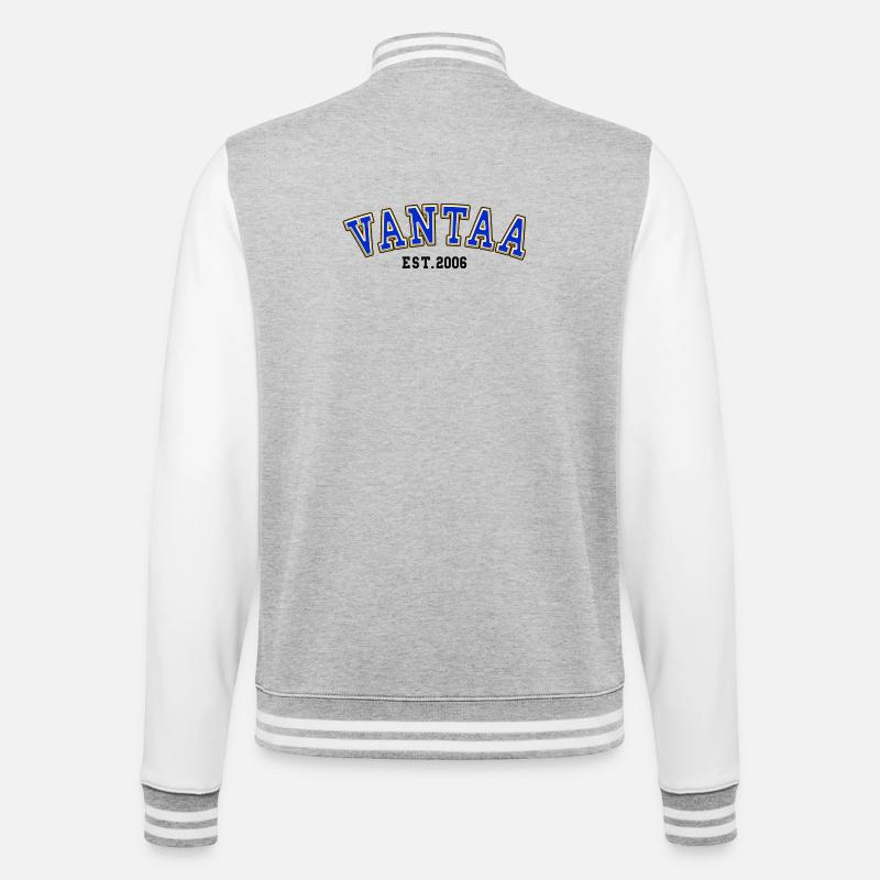 Vantaa Est. 2006 - College Sweat Jacket - heather grey/white