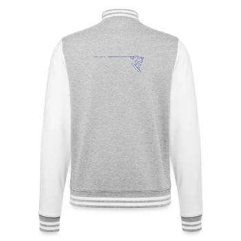 Wakeboard - College-Sweatjacke - Grau meliert/Weiß - Hinten - Marisol (170cm)