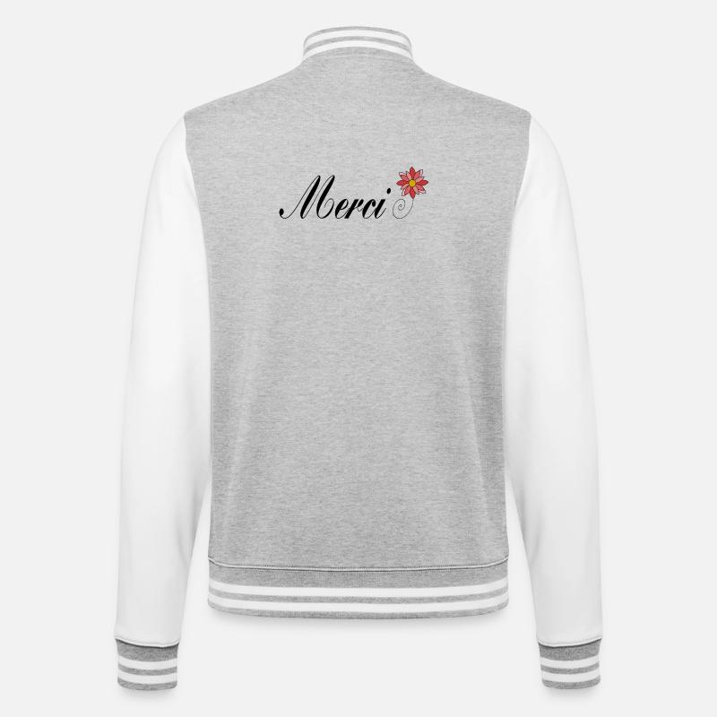 MERCI. MAÎTRESSE. MAÎTRE. MERCI MAÎTRESSE - Veste Teddy - gris chiné / blanc