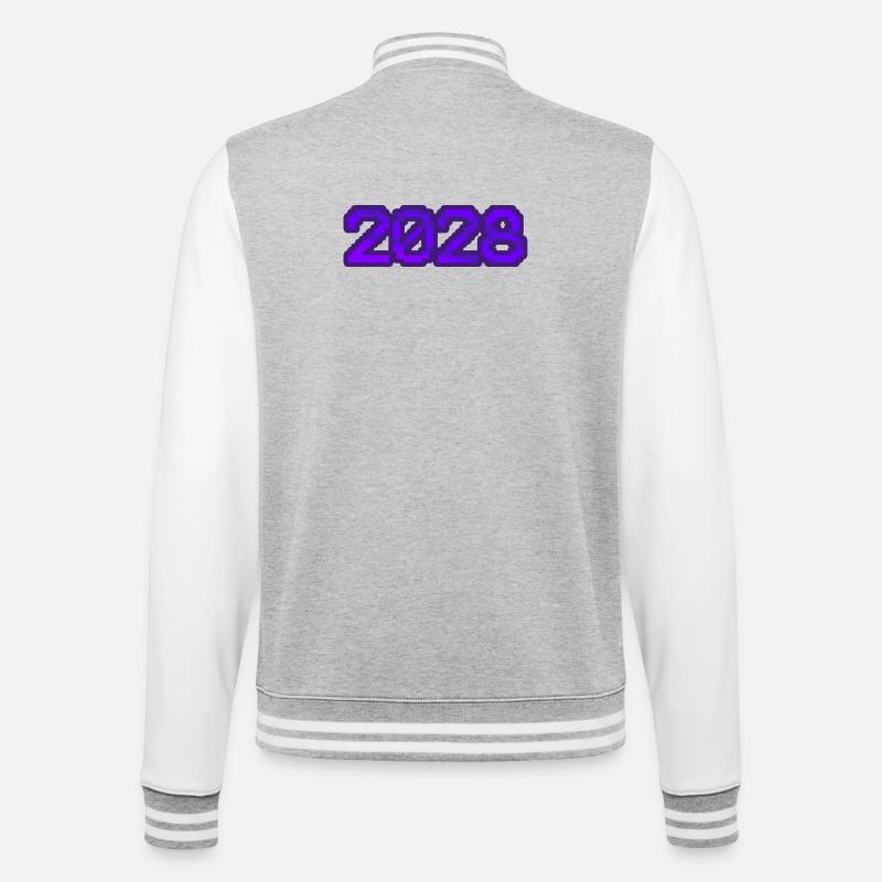 Computer 2028 - College Sweat Jacket - heather grey/white