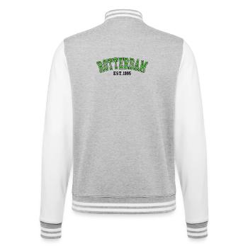 Rotterdam Est.1995 - Veste Teddy - gris chiné / blanc - Dos - Marisol (170cm)