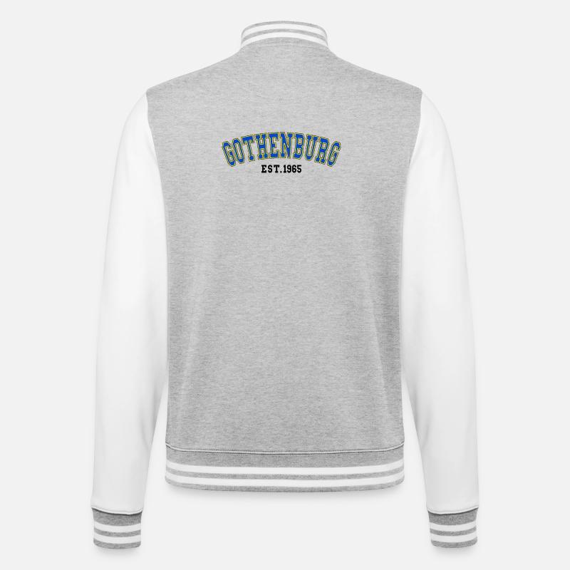 Établissement de Göteborg en 1965 - Veste Teddy - gris chiné / blanc