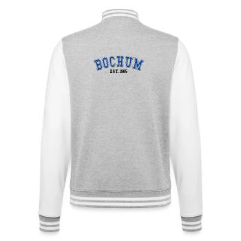 Bochum Est. 1985 - College Sweat Jacket - heather grey/white - Back - Marisol (170cm)