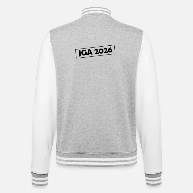 JGA 2026 - College Sweat Jacket - heather grey/white