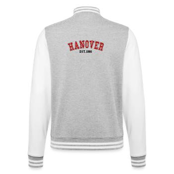 Hanover Est. 1966 - College Sweat Jacket - heather grey/white - Back - Marisol (170cm)