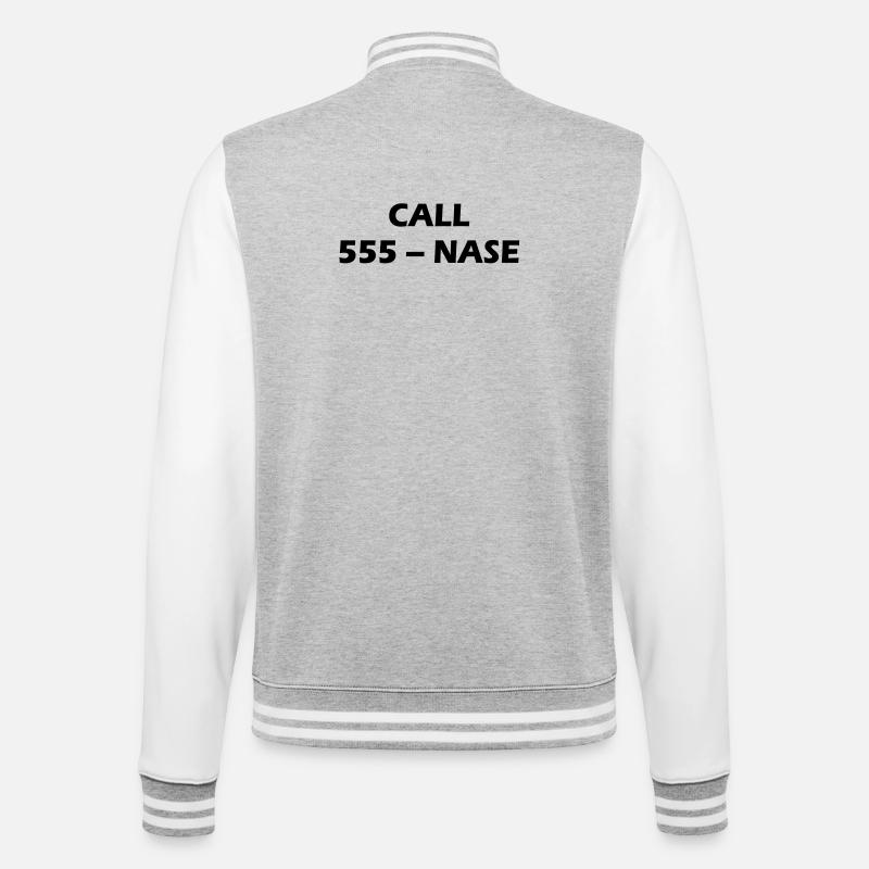 CALL 555 - NEZ - Veste Teddy - gris chiné / blanc
