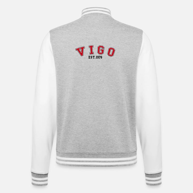 Vigo Est. 1976 - College Sweat Jacket - heather grey/white