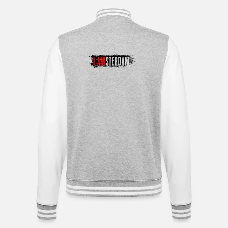 Ich bin Bold Identity Graphic Tee - College-Sweatjacke - Grau meliert/Weiß