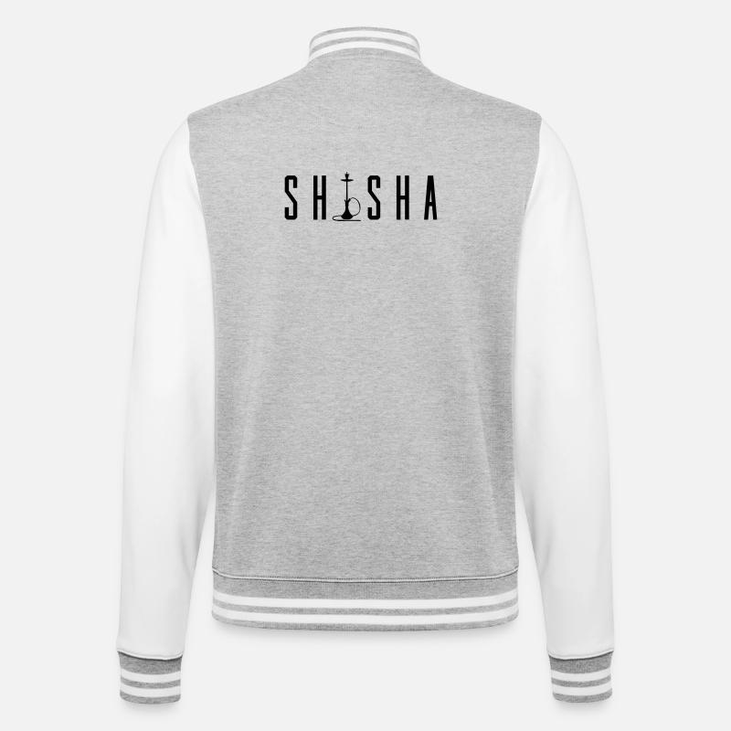 Hookah - College Sweat Jacket - heather grey/white