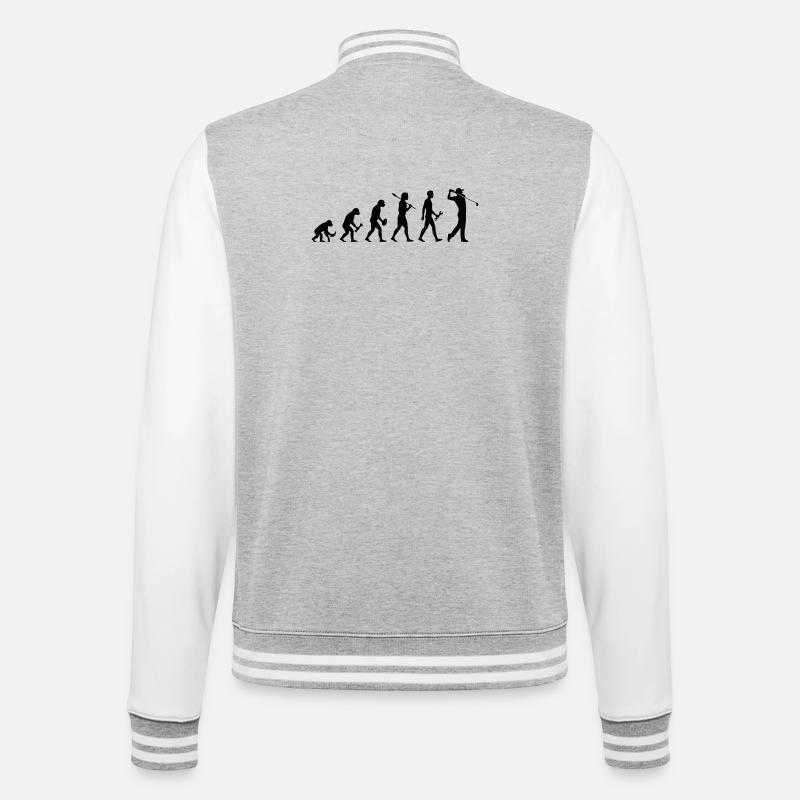 Evolution Golfer Golf - College Sweat Jacket - heather grey/white