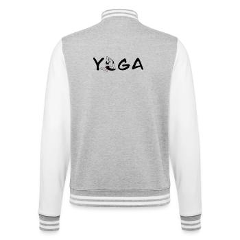 Yoga Pose - Veste Teddy - gris chiné / blanc - Dos - Marisol (170cm)