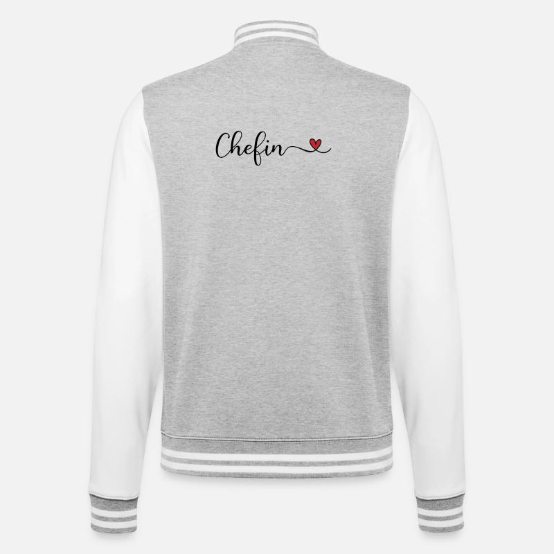 Patron - Veste Teddy - gris chiné / blanc