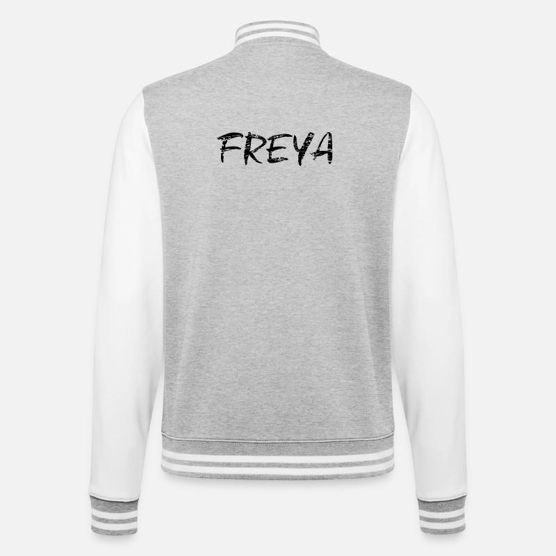 Freya - Veste Teddy - gris chiné / blanc
