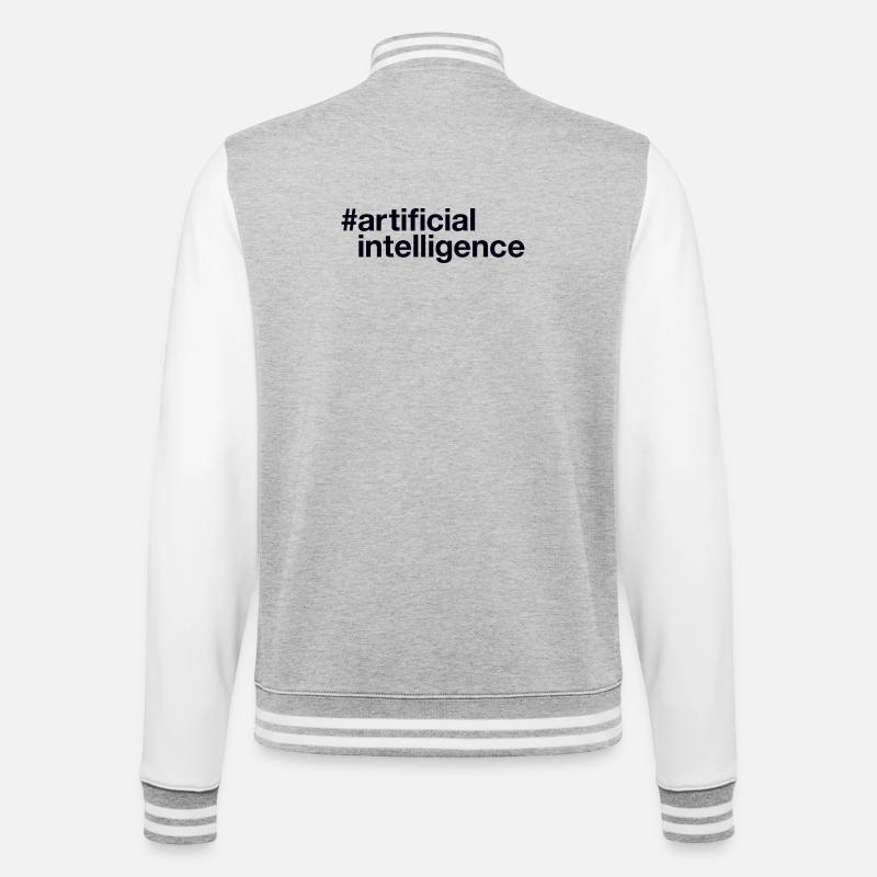 Artificial Intelligence Ki - College Sweat Jacket - heather grey/white