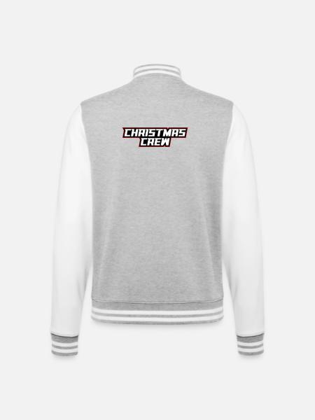 Christmas Crew Weihnachten - College-Sweatjacke - Grau meliert/Weiß