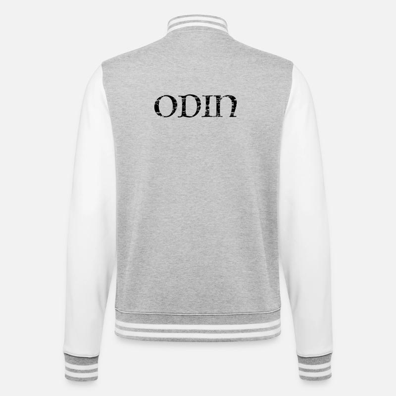 Odin - College-sweatjakke - gråmelert/hvit