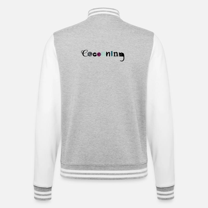 Pampering - College Sweat Jacket - heather grey/white