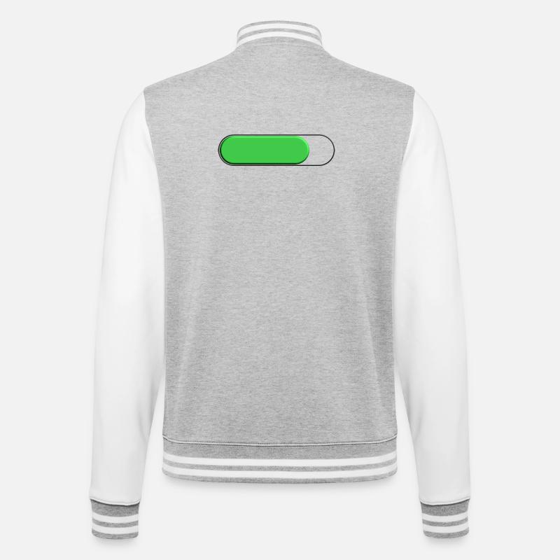Petite Verte gauge (loading) - College Sweat Jacket - heather grey/white
