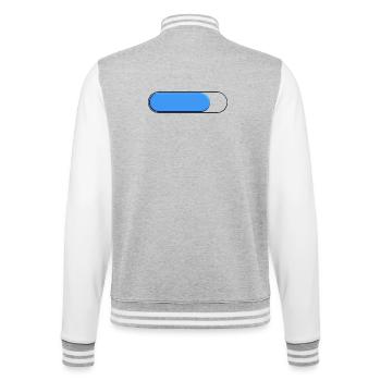 Spur Petite bleu (Beladung) - College-Sweatjacke - Grau meliert/Weiß - Hinten - Marisol (170cm)