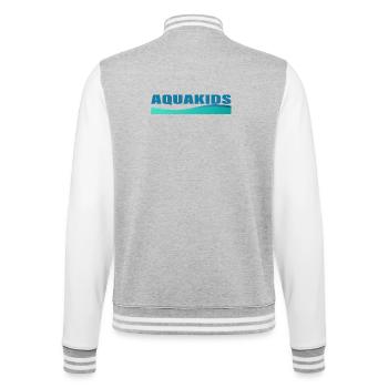 AQUAKIDS - College-Sweatjacke - Grau meliert/Weiß - Hinten - Marisol (170cm)