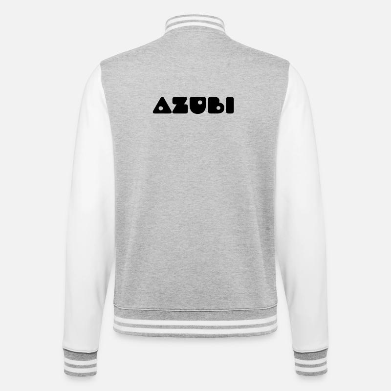 Azubi Tshirt 8 23 schwarz - College-Sweatjacke - Grau meliert/Weiß