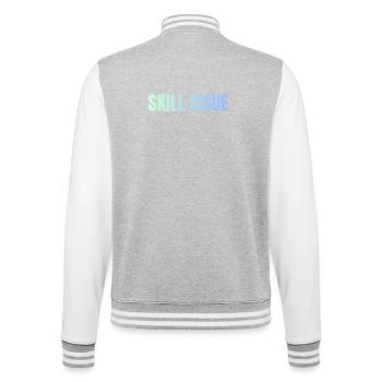 Skill Issue Gradient - College Sweat Jacket - heather grey/white - Back - Marisol (170cm)