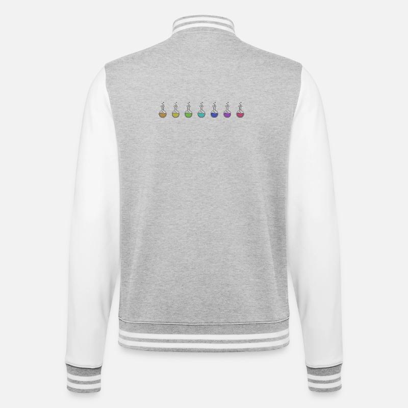 Expérience de chimie en laboratoire - Veste Teddy - gris chiné / blanc
