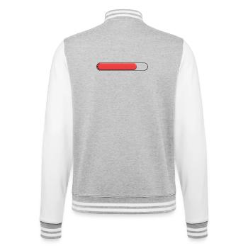 Average tonnage Red (three quarters) - College Sweat Jacket - heather grey/white - Back - Marisol (170cm)