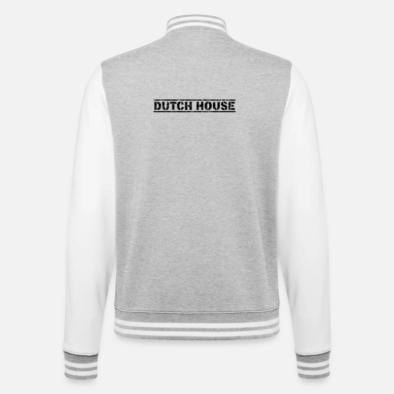 Maison hollandaise - Veste Teddy - gris chiné / blanc
