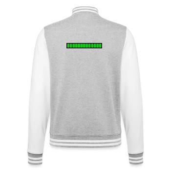 Barre de chargement rectangle Noir Vert (100%) - Veste Teddy - gris chiné / blanc - Dos - Marisol (170cm)