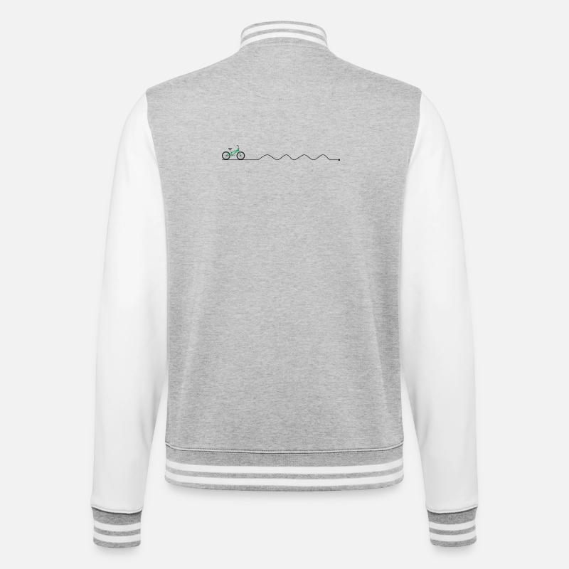 Silhouette de vélo Emerald Trek - Veste Teddy - gris chiné / blanc