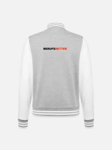 Professional rescuer - College Sweat Jacket - heather grey/white