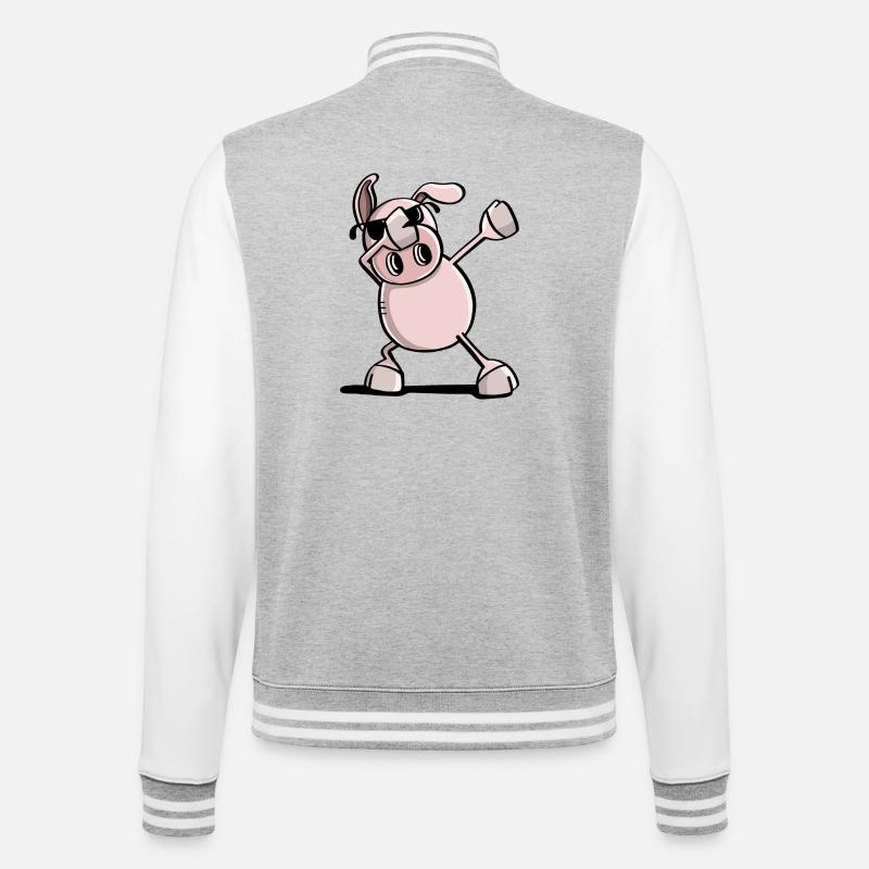 Cool Ising Dance Wutz - duppe gris - Trend - College sweatjakke - grå meleret/hvid