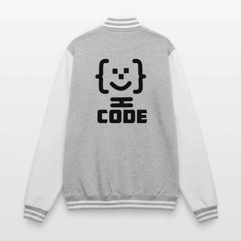 Main programmer code logo with text CODE College Sweat Jacket