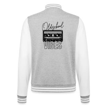 Oldschool Vibes Audio Cassette - Veste Teddy - gris chiné / blanc - Dos - Marisol (170cm)