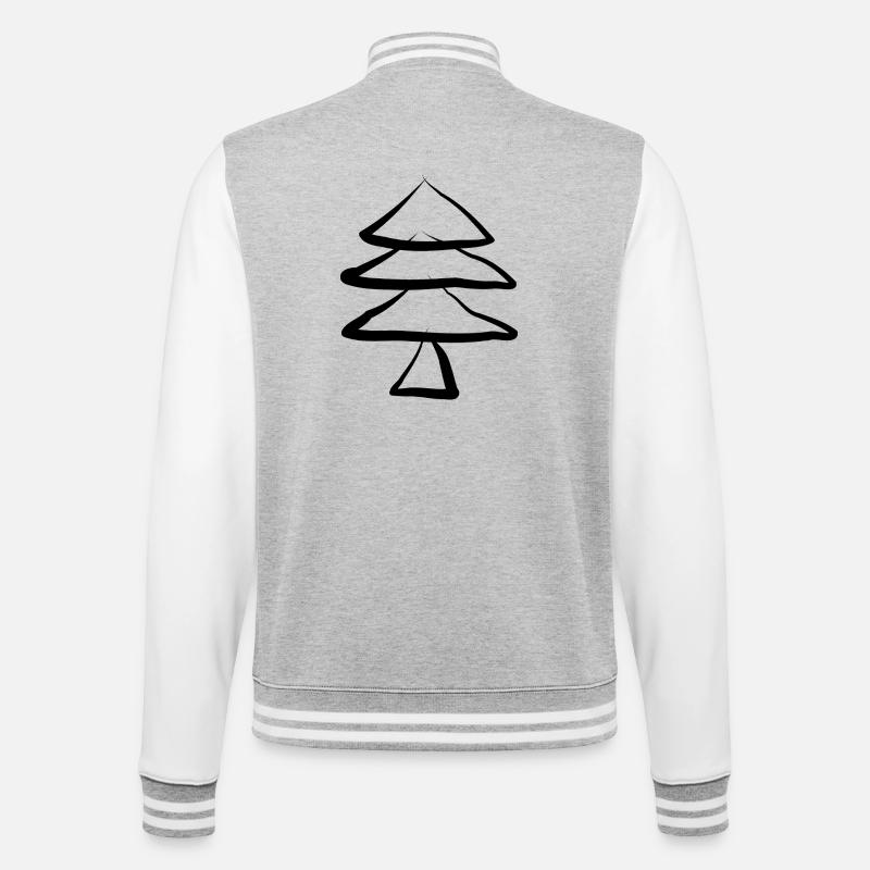 Sapin de Noël Sapin de Noël - Veste Teddy - gris chiné / blanc
