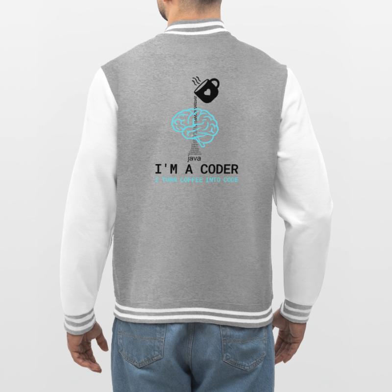 T-shirt Coder : Du café dans le code – Nerdy Programmie Veste Teddy