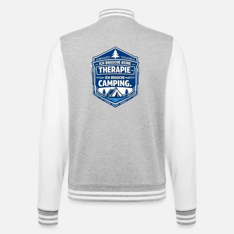 Camping - Veste Teddy - gris chiné / blanc