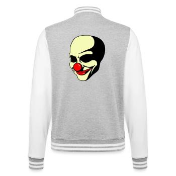 Life is a joke - College-Sweatjacke - Grau meliert/Weiß - Hinten - Marisol (170cm)
