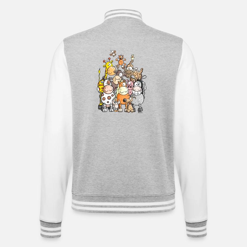 Tas géant de l'animal - Veste Teddy - gris chiné / blanc