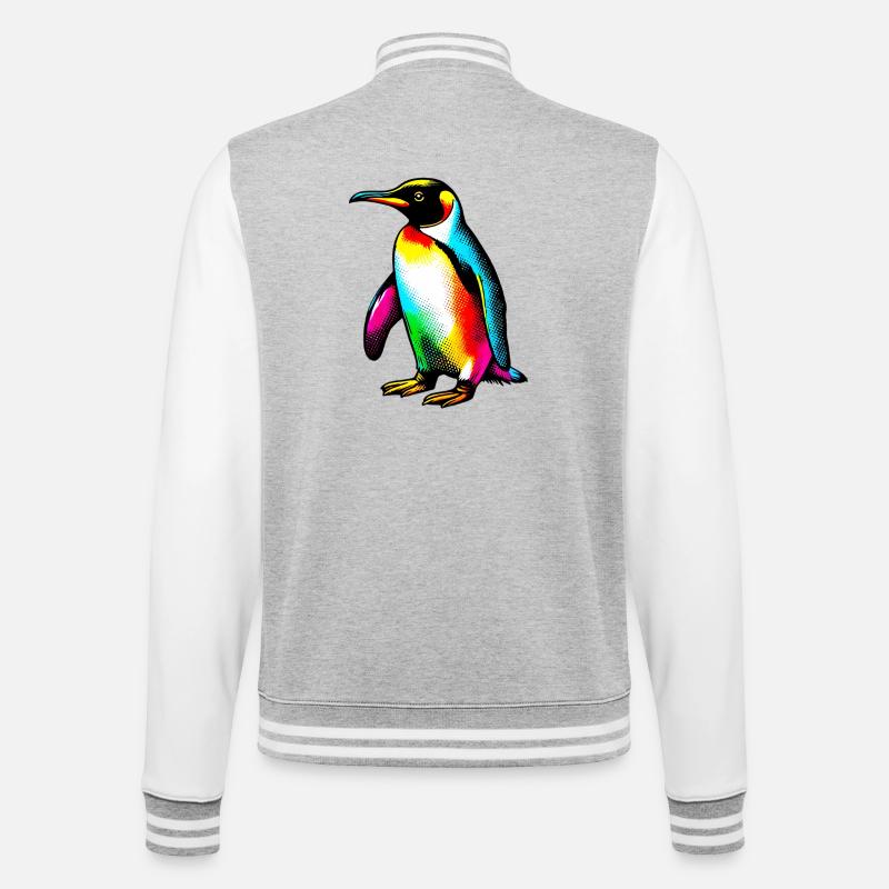 Pingouin - Veste Teddy - gris chiné / blanc