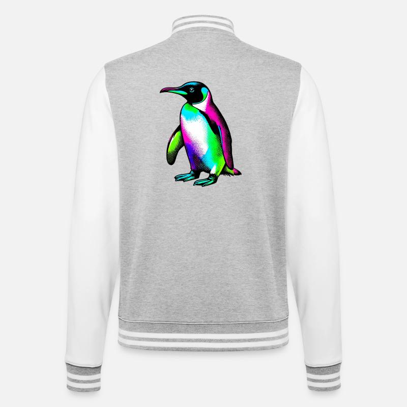 Pingouin - Veste Teddy - gris chiné / blanc