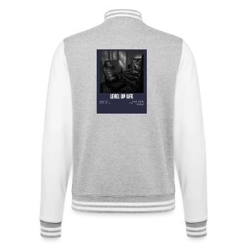 LevelUp Retro Gamer Tee - College-Sweatjacke - Grau meliert/Weiß - Hinten - Marisol (170cm)