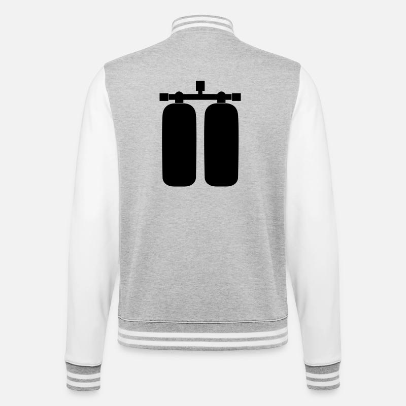 tanks - College Sweat Jacket - heather grey/white