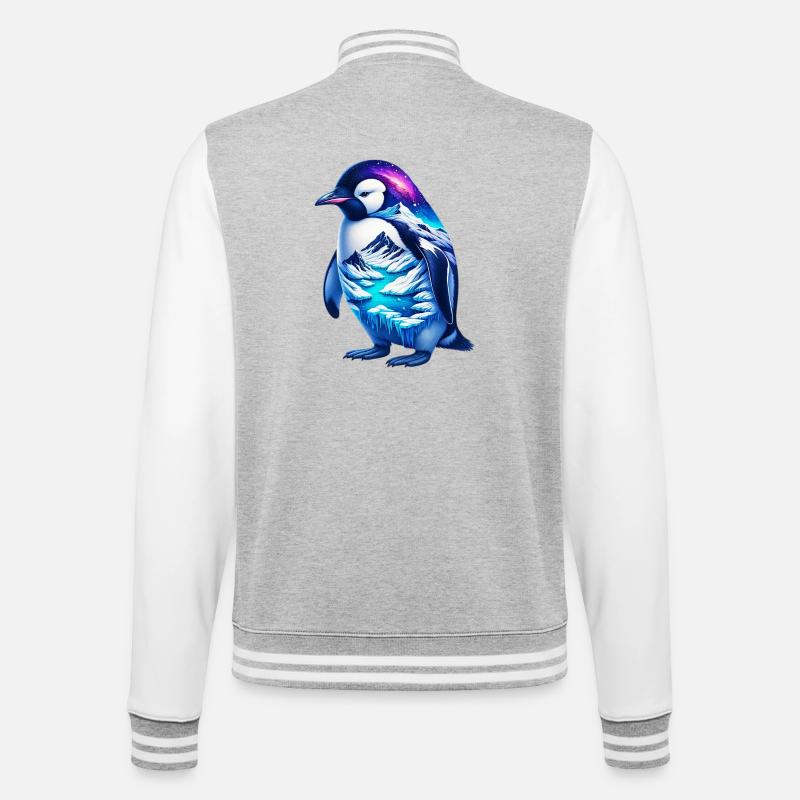 Pingouin - Veste Teddy - gris chiné / blanc
