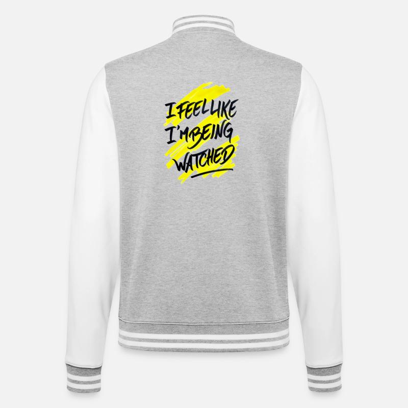 Watched - College Sweat Jacket - heather grey/white
