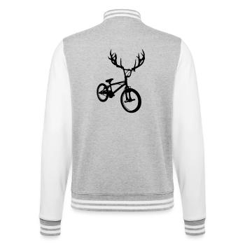 Wilde bmx - College-Sweatjacke - Grau meliert/Weiß - Hinten - Marisol (170cm)
