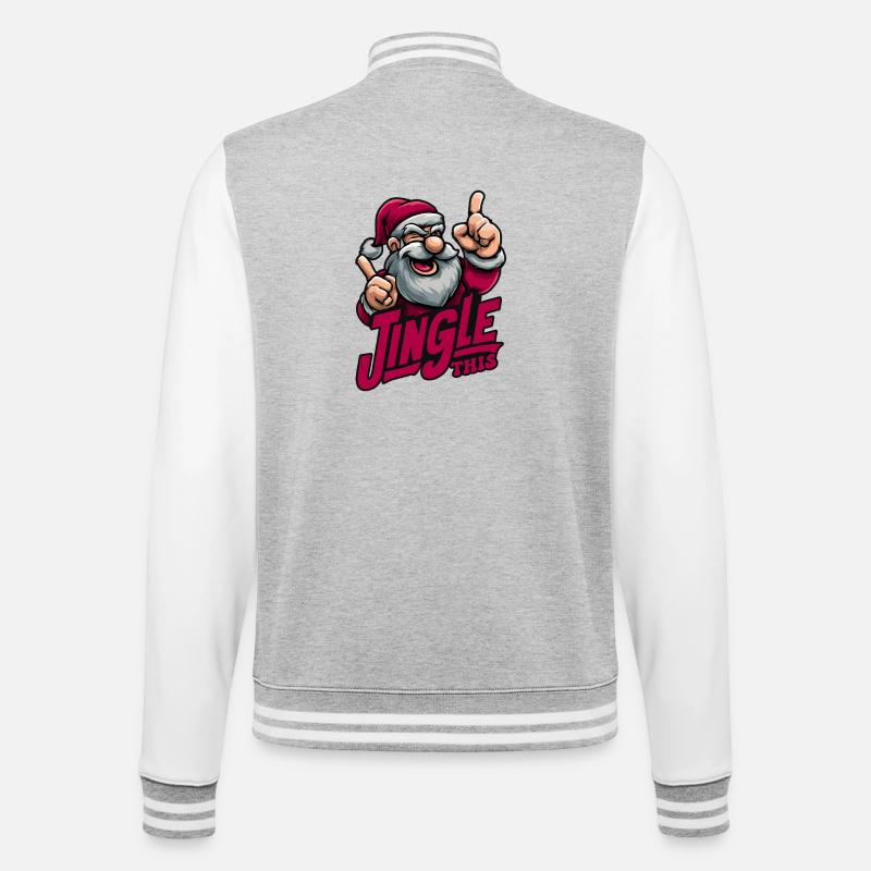 Jingle This - Veste Teddy - gris chiné / blanc