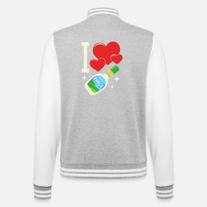 Dressing - College-Sweatjacke - Grau meliert/Weiß